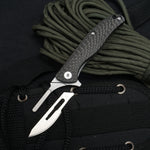Samior S124 Folding Scalpel Knife 10pcs #24 Blades