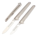 ainhue A42 Compact Slim Flipper Folding Pocket Scalpel Knife,