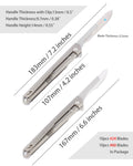 ainhue A42 Compact Slim Flipper Folding Pocket Scalpel Knife,