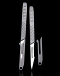 ainhue A45 Small Slim 3# Scalpel Knife Handle with Pry Bar, 10pcs #11 Blades