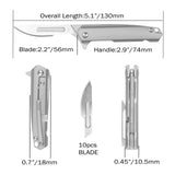 Samior S099 Titnaium Scalpel Folding Knife